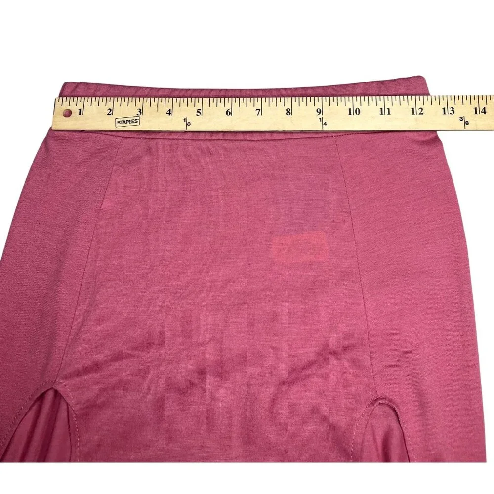 Rag & Bone Womens Pink Maxi Skirt With Side Slits Size XXS - Picture 9 of 12